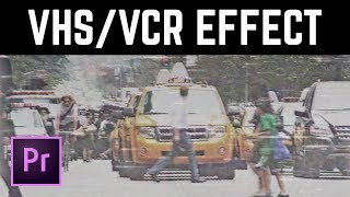 VHS Retro Camcorder Effect Premiere Pro Tutorial [upl. by Papp575]