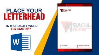 How to place letterhead in Word the right way [upl. by Ybsorc]