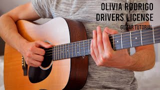 Olivia Rodrigo – Drivers License EASY Guitar Tutorial With Chords  Lyrics [upl. by Eadahc847]