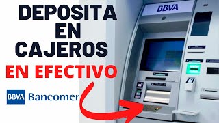 Como depositar efectivo en cajero Bancomer [upl. by Alonso]