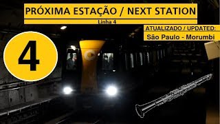 ATUALIZADO Avisos Sonoros Linha 4Amarela L4Yellow announcements [upl. by Nagek]