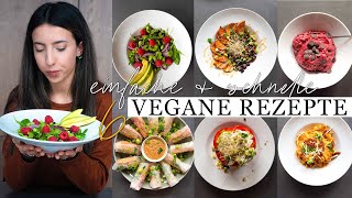 6 easy schnelle amp gesunde VEGANE REZEPTE  Perfekt für jeden Tag [upl. by Fenn]