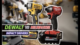 Milwaukee vs Dewalt Impact Drivers [upl. by Maxma]