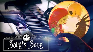 quotSallys Songquot  Tim Burtons The Nightmare Before Christmas HD Piano Cover Movie Soundtrack [upl. by Vins]