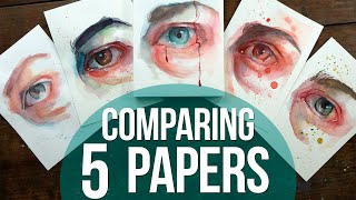 Arteza Watercolor Paper Comparison [upl. by Harias]