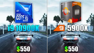 Ryzen 9 5900X vs Core i9 10900K  Test in 10 Games [upl. by Kerk968]