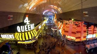 SlotZilla Zipline Zoomline over Fremont Street in Downtown Las Vegas [upl. by Spark354]