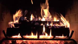 4K Fireplace  8 Hour UHD 4K Yule Log  No music  natural sound  Perfect for background ambiance [upl. by Kealey345]