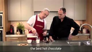 How to make a hot chocolate using an aerolatte milk frother [upl. by Wilie]