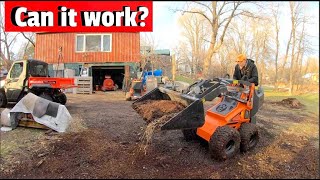 What can it do Testing a new mini skid steer [upl. by Aetnuahs]