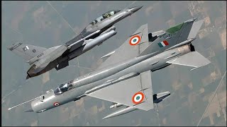 Mig 21 vs F16 dogfights IAF Epic action [upl. by Alage]