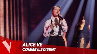 Charles Aznavour – Comme ils disent ● Alice Ve  Lives  The Voice Belgique Saison 9 [upl. by Kala]