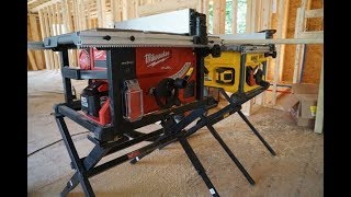 Cordless Table Saw – DEWALT vs Milwaukee [upl. by Berstine]