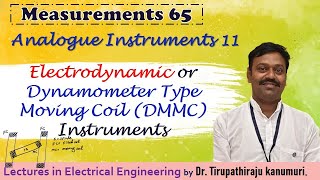 ME65 Electrodynamic or Dynamometer Type Moving Coil Instruments [upl. by Ttelracs]