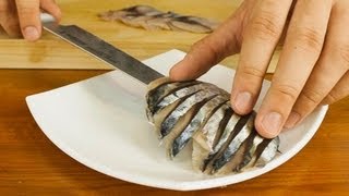 Mackerel Sashimi Made From Whole Fish [upl. by Shutz748]