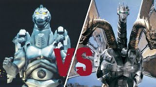 Super Mecha Godzilla Vs Mecha King Ghidorah ll A Comparison [upl. by Ainad426]