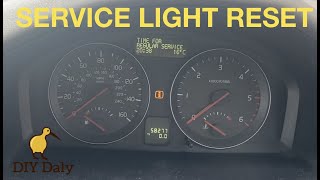 Volvo V50 Service light reset procedure 2004  2012 [upl. by Soracco]