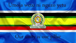 East African Anthem English amp Swahili lyrics quotJumuiya Afrika Masharikiquot [upl. by Akeret]