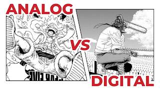 Digital vs Traditional Manga Making [upl. by Nylodnew]