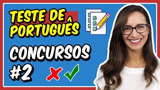 2 TESTE de PORTUGUÊS para CONCURSOS PÚBLICOS  Prof Letícia Góes [upl. by Fred371]