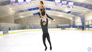 Twin Swedish Pair Skaters Greta Crafoord amp John Crafoord skate to quotWavesquot DeanLewis [upl. by Leiahtan]