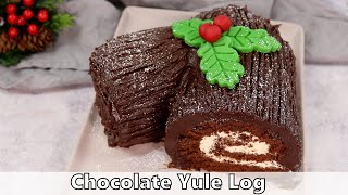 Chocolate Yule Log Recipe [upl. by Attelahs]