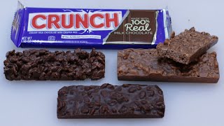 How to Make Chocolate Crunch Bars  Nestle Crunch Bar Copycat Recipe [upl. by Litton945]