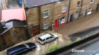 Hebden Bridge flooded again [upl. by Shayla]