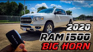 2020 RAM 1500 BIG HORN Startup amp Review [upl. by Riatsala]