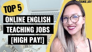 BEST Online English Teaching Jobs for Beginners w Highest Pay  Home Based ESL Jobs [upl. by Anaeco]