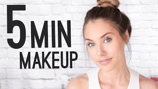 QUICK amp EASY 5 MINUTE MAKEUP TUTORIAL [upl. by Ahtelrac40]