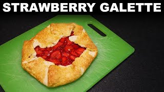 Strawberry galette — easy nopan pie [upl. by Beker]