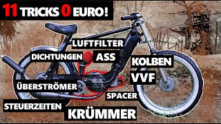 KOSTENLOSES TUNING am Moped  11 Möglichkeiten für 0€ [upl. by Edwina]