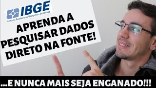 Como pesquisar dados do IBGE  DO JEITO MAIS FÁCIL [upl. by Matless]