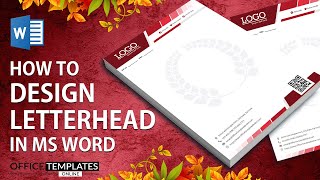 How to Design Letterhead in MS Word  DIY Business Letterhead [upl. by Clifton]