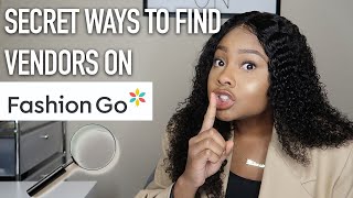 SECRETS TO FINDING VENDORS ON FASHIONGO  TROYIA MONAY [upl. by Arvonio]