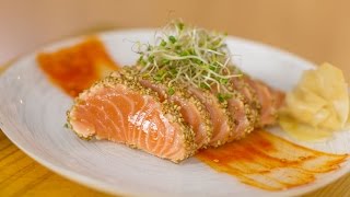 Bearded Salmon Sashimi [upl. by Annaerb]