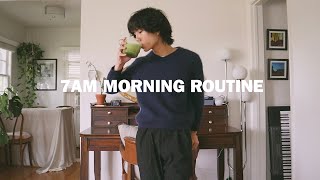 7am morning routine  peaceful amp productive [upl. by Rossuck]