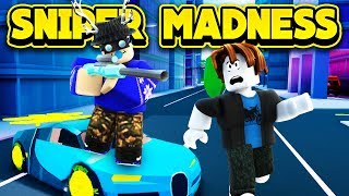 SNIPER MADNESS IN JAILBREAK ROBLOX Jailbreak [upl. by Htiderem]