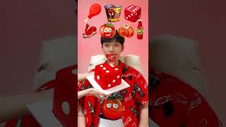 Random Red Color food MUKBANG2🥵🥩 shorts [upl. by Ullyot]