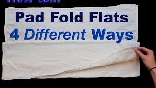 How to Fold Flat Cloth Diapers  Cloth Diapering 101 [upl. by Swor]