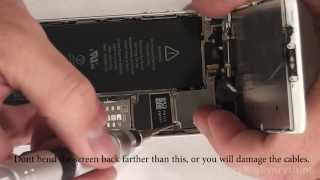 iPhone 5s battery replacement in 6 minutes [upl. by Delahk]