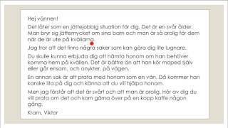 Skriva på SFI  Ge tips och råd [upl. by Nev233]