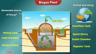 Biogas Plant  Science  Working Model and Explanation [upl. by Nilram691]