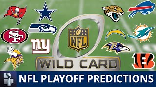 NFL Playoff Picture  Predictions Projecting Each AFC amp NFC Wild Card Game For 2023 NFL Playoffs [upl. by Namajneb]