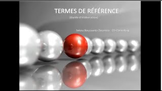 Termes de référenceTDRCanevasGuideMaliTermesderéférenceTermsofReferencerédigerdestdr [upl. by Giffie]