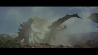 Ghidorah the ThreeHeaded Monster 1965 In the Heat of Battle clip  Classic Japanese Monsters [upl. by Morven]