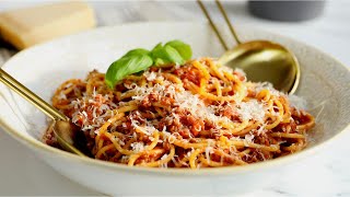 Traditional Spaghetti Bolognese Classic Italian Sauce [upl. by Perreault]