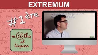 Déterminer un extremum  Première [upl. by Lalla]