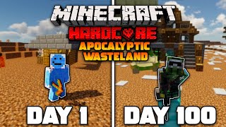 I Survived 100 Days of Hardcore Minecraft in an Apocalyptic Wasteland And Heres What Happened [upl. by Piselli]